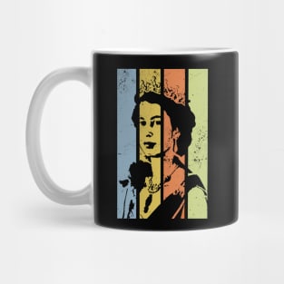 Queen Elizabeth - retro colors Mug